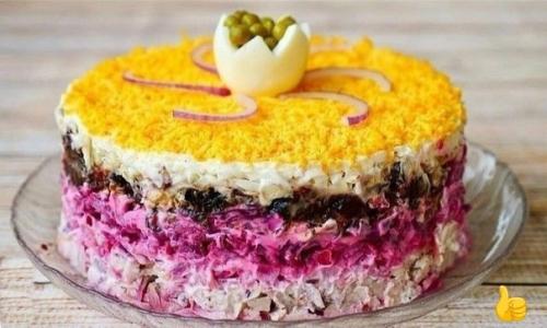 Салат Граф серьезный конкурент селедке под шубой. Салат Граф серьезный конкурент селедке под шубой.