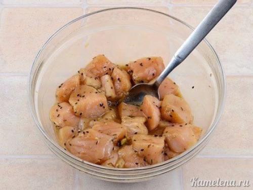 Куриные шашлычки с кабачками. 03