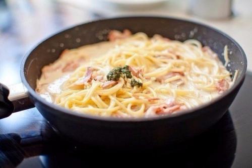 Паста Карбонара.  Ингредиенты: 06