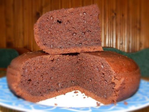 Шоколадный бисквит из мультиварки. 04