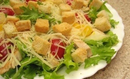 Салат Цезарь (самый простой рецепт. 09