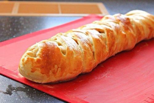 Яичница - болтунья в слоёном тесте. 08