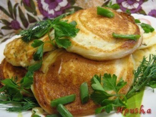 Оладьи в стиле хачапури.