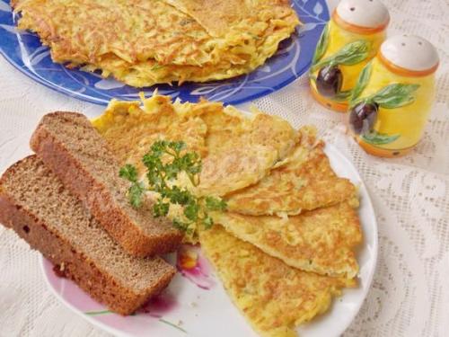 Картофель с яйцом на сковороде. Тёртая картошка с яйцом - быстрый и вкусный завтрак!
