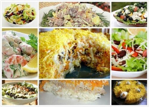 Салатики.  Топ - 8.