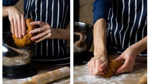 Карамельный медовик с апельсиновым кремом. 02