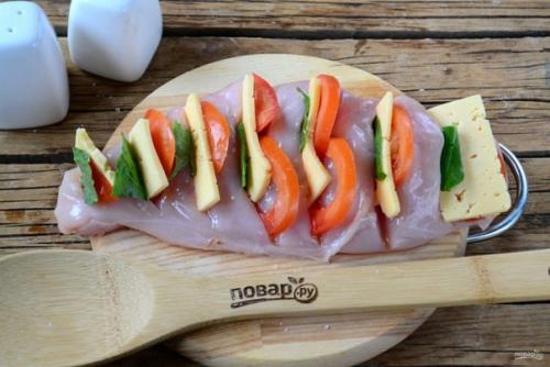 Куриный каприз.  Ингредиенты: