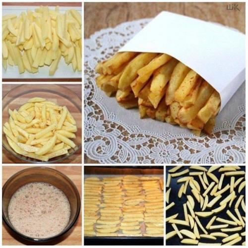 Картофель фри без масла. Картофель фри без масла.