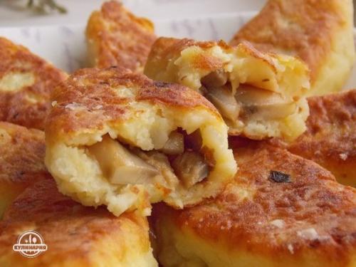 Зразы с грибами.