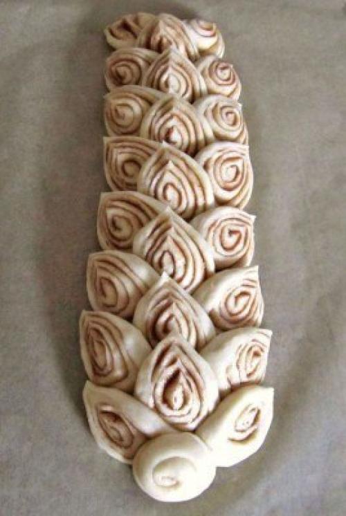 Рулет - плетёнка.  Тесто: 06