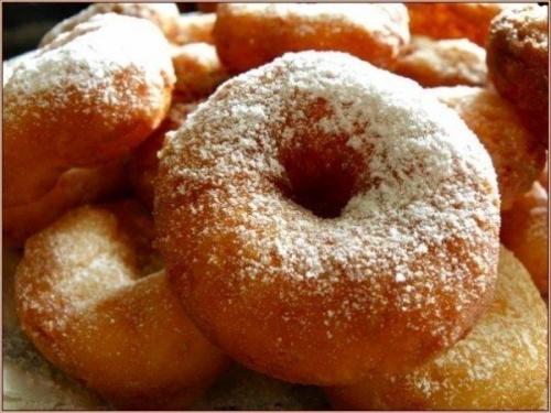Домашние пончики.   Ингредиенты: