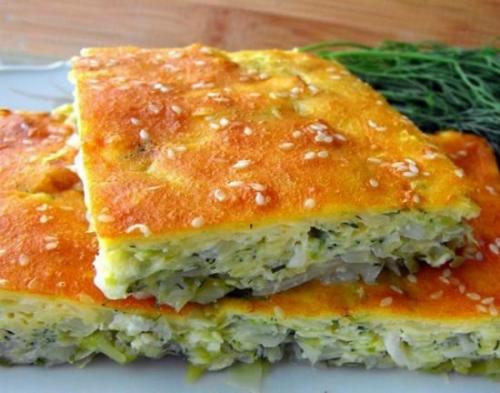 Быстрый пирог с молодой капустой на кефире: порубил, залил - готово! Быстрый пирог с молодой капустой на кефире: порубил, залил - готово!