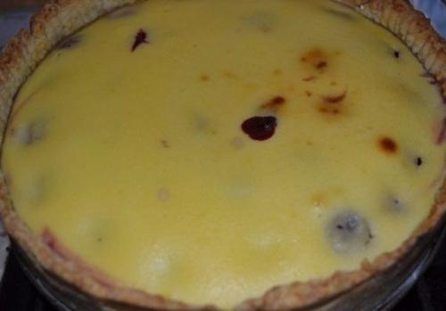 Творожный пирог с вишней. 05