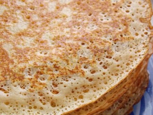 Тонкие блинчики.  Заварные на молоке. 02