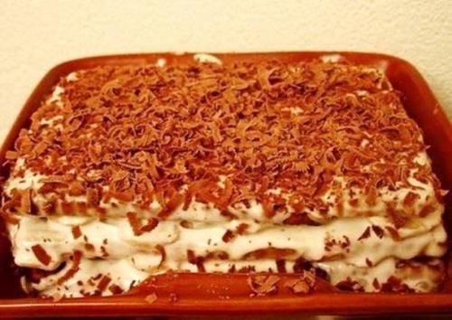Торт из печенья с бананом на скорую руку?