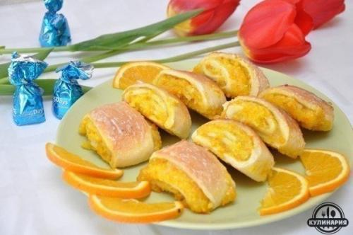 Апельсиновые печенья.  Ингредиенты: 08