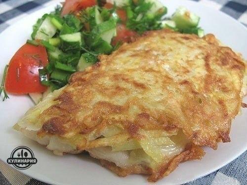 Рыба в картофельной корочке.