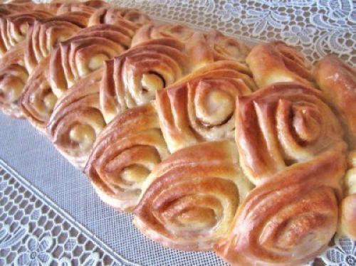 Рулет - плетёнка.  Тесто: 08