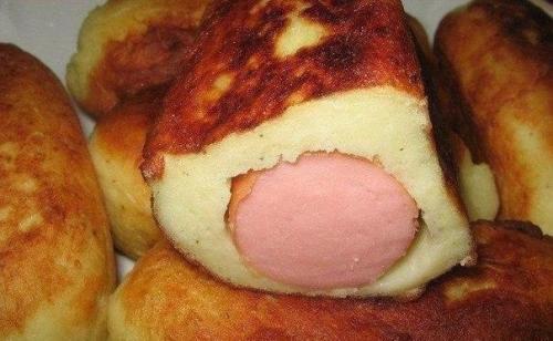 Сосиски в картошке. Ингредиенты: Сосиски в картошке. Ингредиенты: