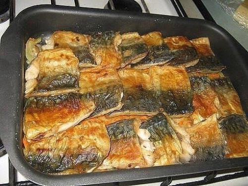 Скумбрия запеченная в духовке! Скумбрия запеченная в духовке!