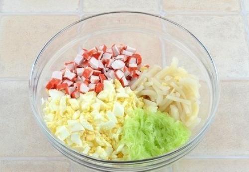 Салат Нептун.  Ингредиенты: 05