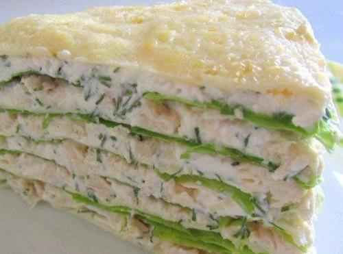 Белковый торт с куриной грудкой?