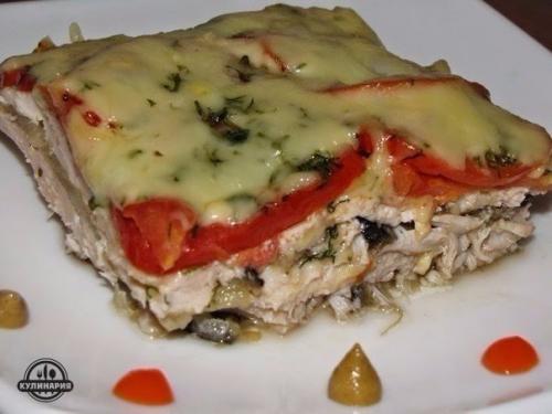 Куриная запеканка.  Ингредиенты: