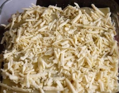 Лазанья с ветчиной и грибами. 07