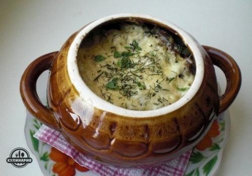 Фрикадельки с картошкой и грибами под сыром. 04