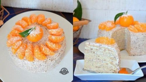 Блинный торт с шоколадом.