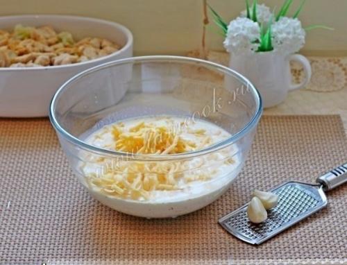 Запеканка из цветной капусты и курицы. 08