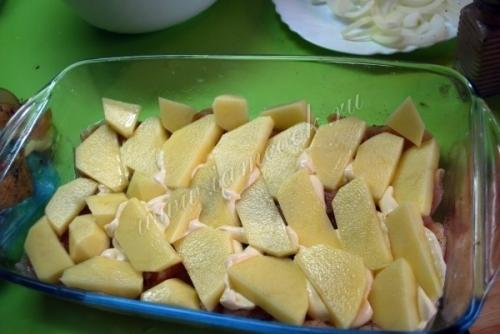 Куриная запеканка по-французски.