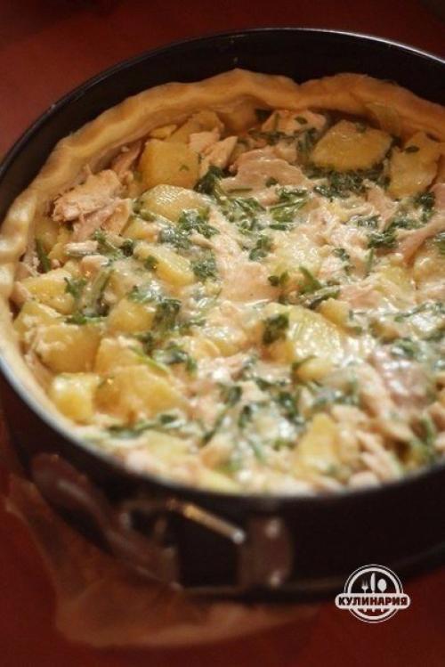 Пирог с курицей и картофелем. 05