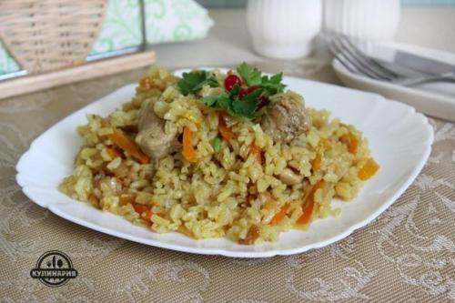 Ароматный рис со свининой в МУЛЬТИВАРКЕ.