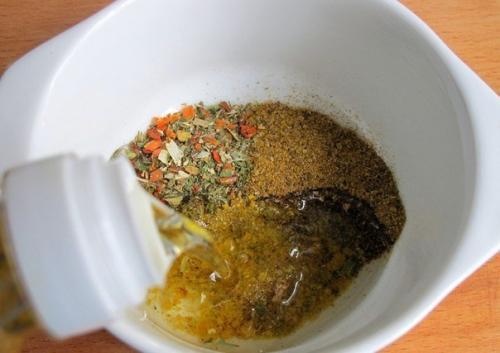 Картофель по-деревенски.  Ингредиенты: 02