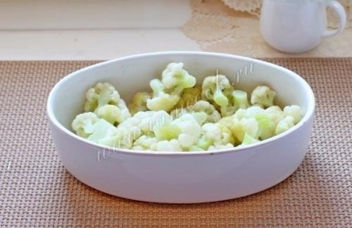 Запеканка из цветной капусты и курицы. 03