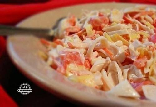 Салат Красное Море.