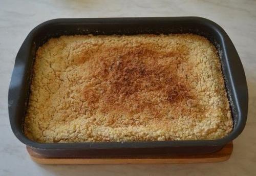 Песочный пирог с творогом. 04