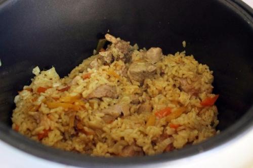 Ароматный рис со свининой в МУЛЬТИВАРКЕ. 05