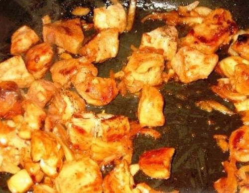 Суп C жapеным mяcоm. 01