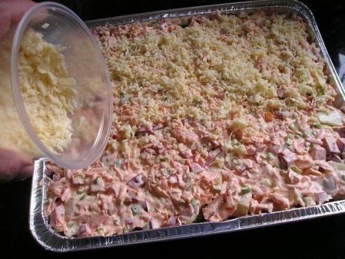 Мясо запеченное с консервированными грибами. 04