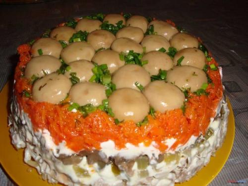Салат Грибная Поляна.