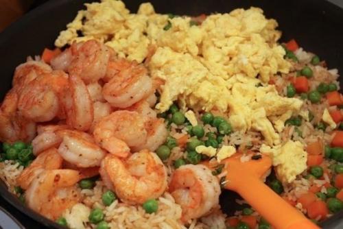 Креветки с рисом. 01