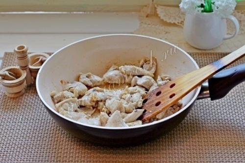 Запеканка из цветной капусты и курицы. 05