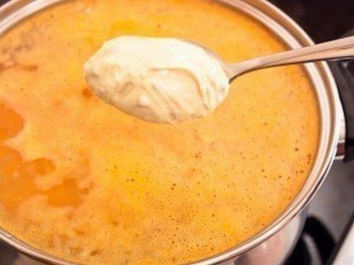 Нежный сырный супчик. 04