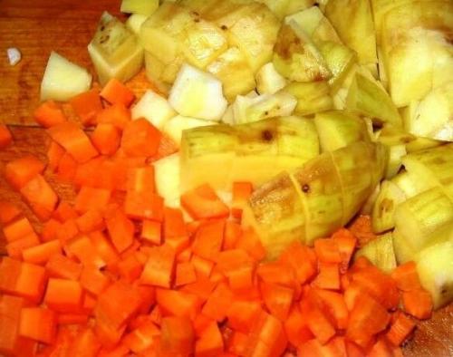 Суп C жapеным mяcоm. 03