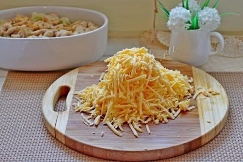 Запеканка из цветной капусты и курицы. 07