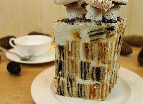 Сметанный торт Трухлявый Пень. 01 Сметанный торт Трухлявый Пень. 01