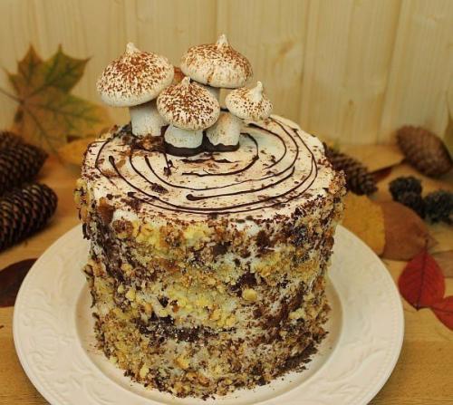 Сметанный торт Трухлявый Пень. 05 Сметанный торт Трухлявый Пень. 05