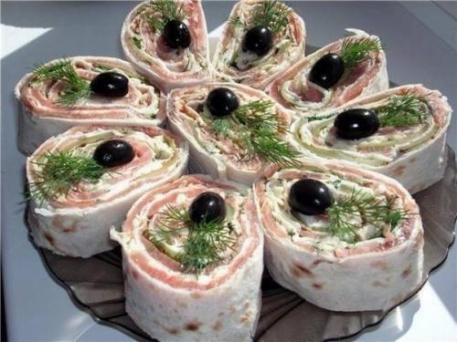 Закуска из лаваша - 13 вариантов начинки!